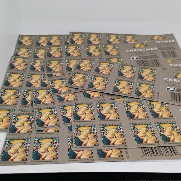 Christmas Forever Stamps 300 Stamps (15 Sheets Of 20) Madonna And Child Design